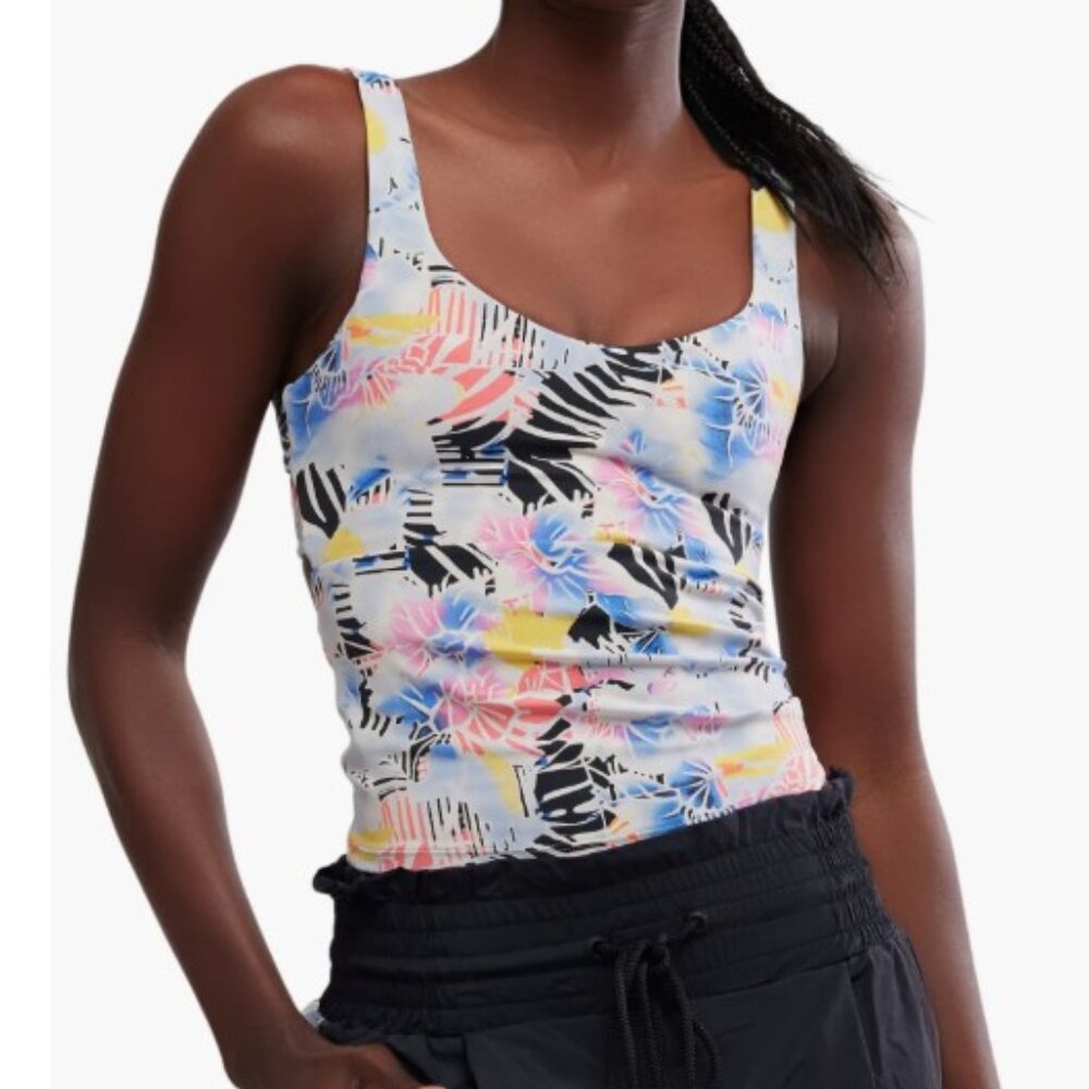 Free People FP Movement Never Better Long Tank Mystic Floral Combo SMALL OR MED